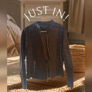 Marc New York Dark Brown Leather Jacket